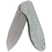 Nóż składany Kubey Knife Master Chief White Green G10, Bead Blast AUS-10 by Keanu Alfaro (KU358B)