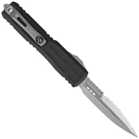 Nóż automatyczny OTF Microtech Ultratech EX-ZBP Bayonet Signature Black Aluminium, Stonewashed F/S M390 by Tony Marfione (1120EX-12S)