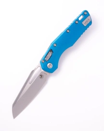 Microtech MSI S/E Knife Fluted Blue G10, Stonewashed M390MK by Tony Marfione (210-10FLBL)