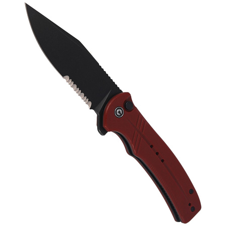 Nóż składany CIVIVI Cogent Burgundy G10, Black Stonewashed (C20038E-2)