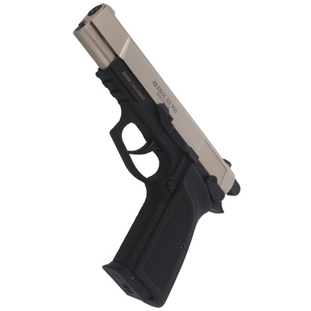 Zestaw wiatrówkowy 13: pistolet Voltran Ekol ES P66 Satin 4.5 mm, 1500 BBs, 10 kapsuł CO₂, 100 tarcz