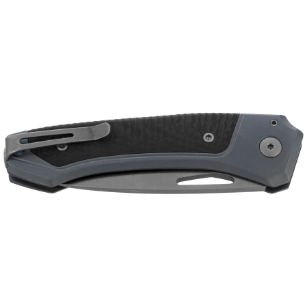Nóż składany LionSteel Twain Blue Titanium/Carbon Fiber, Satin MagnaCut by Gianni Pauletta (TW BL CF)