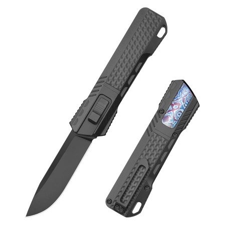 Nóż grawitacyjny Remette RT-Sharp Leopard Black DLC Titanium, Black DLC M390 (ZL301D)