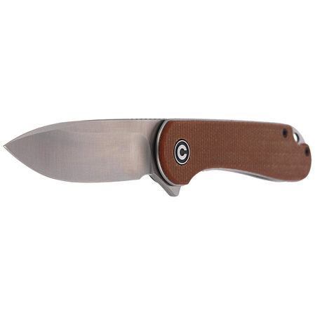 CIVIVI Knife Elementum Flipper Brown Micarta, Satin Finish (C907M)