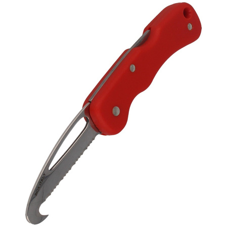 MAC 697 SOS Knife Red FRN, Mirror W 1.4034