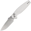 Kizer Khamsin Knife Silver Aluminum, Satin Nitro-V by Maksim Epifantsev (V3791A3)