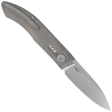 Real Steel Stella Premium Gray Titanium, Satin S35VN by Poltergeist Works (9052)