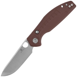 Bestechman Angry Owl Knife Brown G10, Satin/Stonewashed D2 by Keanu Alfaro (BMK12D-1)