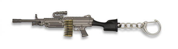 Brelok do kluczy Barbaric Submachine Gun Grey Zamak (09873)