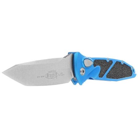 Nóż automatyczny Microtech Socom Elite Auto T/E Blue Aluminum, Stonewashed M390 by Tony Marfione (161A-10BL)