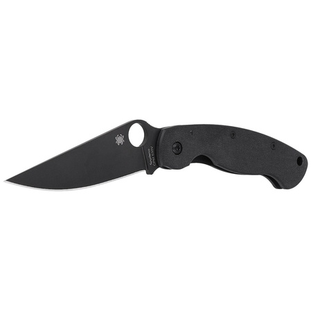 Nóż składany Spyderco Military Black G10, Black DLC CPM S30V by Sal Glesser (C36GPBK)