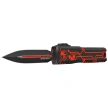 Nóż automatyczny OTF Microtech Ultratech Gen IV D/E Signature TRON Aluminium, Black Cerakote M390MK by Tony Marfione (11224-1RDROS)