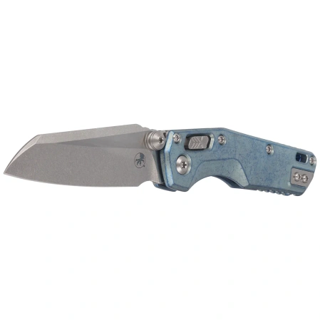 Nóż składany Microtech MSI Ram-Lok Mini S/E Marfione Select Slab Side Ice Blue Titanium, Stonewashed M390MK by Tony Marfione (210M-10MS7)