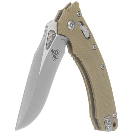 Microtech Amphibian Ram-Lok S/E 30th Anniversary Knife Fluted OD Green G10, Stonewashed M390MK by Tony Marfione (137RL-10FLGTOD30)