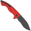 Kubey Timberwolf KU208I Knife Red G10, Blackwashed 14C28N