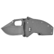 Demko Nano-Shark CP Knife Grey GRN, Stonewashed AUS10A by Andrew Demko (NANO-10A-Grey GRN-CP)
