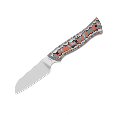 Kizer Whip Tail Knife Multi-Color Vortex Micarta/GITD G10, Satin AEB-L by Jordan Scolman (1131A2)