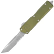 Nóż automatyczny OTF Microtech Scarab II Gen III Executive T/E OD Green Aluminium, Apocalyptic P/S M390MK by Tony Marfione (1177-11APOD)
