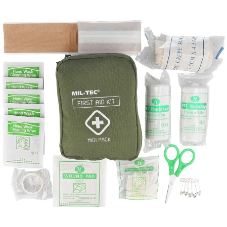 Mil-Tec First Aid Kit Midi Pack, Olive (16025900)