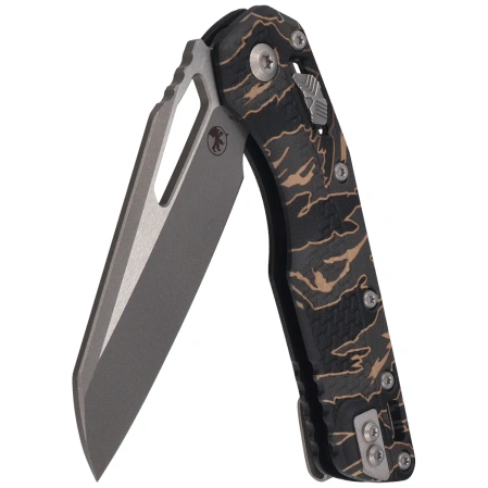 Nóż składany Microtech MSI S/E Tiger Stripe Camo Tri-Grip Polymer, Apocalyptic M390MK by Tony Marfione (210T-10APPMTSC)