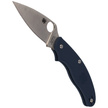 Spyderco UK Penknife FRN Dark Blue CPM S110V PlainEdge Knife (C94PDBL)