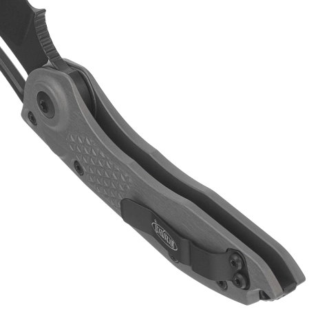 Microtech Stitch-A S/E Natural Clear Aluminum, Black M390MK Automatic Knife by Borka Blades and Tony Marfione (169-1NC)