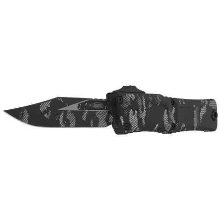 Microtech Combat Troodon Gen III Bowie OTF Knife Pixel Camo Aluminum, Pixel Camo M390MK by Tony Marfione (1146-1PXC)