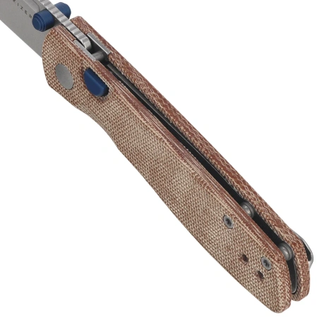 Nóż składany Kizer Renissance Brown Norplex UltreX Micarta, Satin N690 by Caleb Waldman (V3698A2)