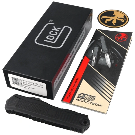 Microtech Glock G19K S/E OTF Knife Black Aluminium, Black M390MK by Tony Marfione (81-1T)