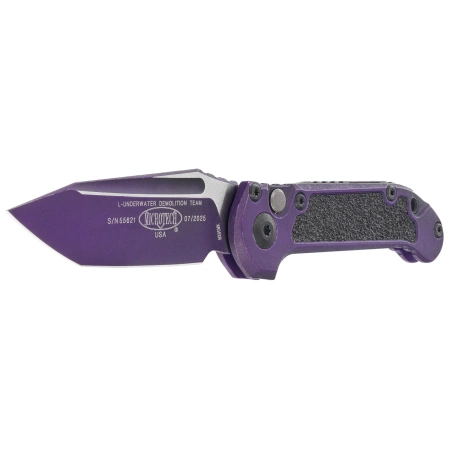 Nóż automatyczny Microtech LUDT Gen III T/E Weathered Purple Aluminium, Weathered Purple M390MK by Tony Marfione (1136-1WPU)