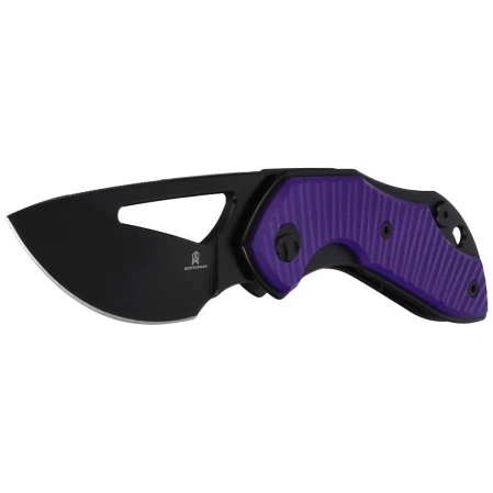 Bestechman Triassic Knife Purple G10, Black PVD 14C28N by Denis Simonutti (BMK17C)