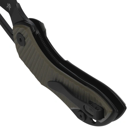 Nóż składany Bestechman Triassic OD Green G10, Black PVD 14C28N by Denis Simonutti (BMK17D)