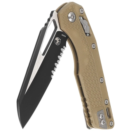 Microtech MSI S/E Knife OD Green Tri-Grip Polymer, Black P/S M390MK by Tony Marfione (210T-2PMOD)