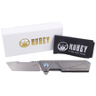 Kubey Knife Avenger Frame Lock Gray Titanium, Bead Blasted 14C28N (KB209A)