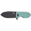 Kubey Knife Master Chief Jade G10, Blackwashed 14C28N by Keanu Alfaro (KU358Q)