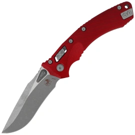 Microtech Amphibian Ram-Lok S/E Knife Fluted Merlot Aluminium, Apocalyptic M390MK by Tony Marfione (137RL-10APFLMR)