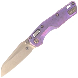 Nóż składany Microtech MSI Ram-Lok Mini S/E Marfione Select Royal Purple Slab Side Titanium, Bronze HW, Bronze M390MK by Tony Marfione (210M-13MS5)