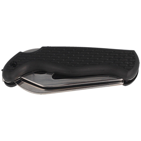 Nóż składany żeglarski MAC Coltellerie Boat 2 Black PP/TPE,  Satin W 1.4034 (MC BOT2.N)