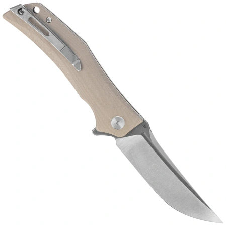 Nóż składany Bestech Scimitar Beige G10, Gray/Satin D2 (BG05C-2)