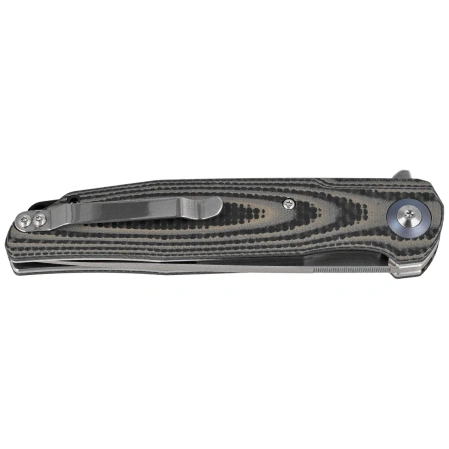 Bestech Ascot Beige Carbon Fiber/G10, Satin D2 Knife (BG19B)
