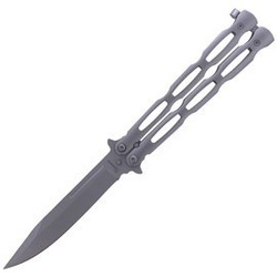 Balisong Knife Martinez Albainox Steel, Satin Finish (02082)