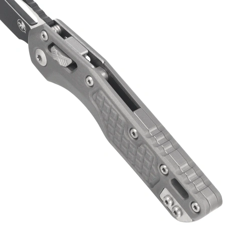 Microtech MSI S/E Knife Natural Clear Frag Aluminum, Black M390MK by Tony Marfione (210-1FRNC)