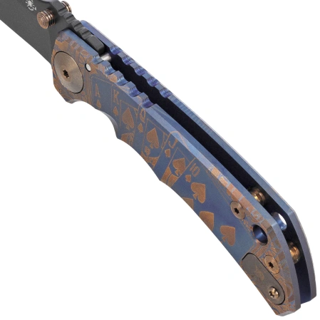 Nóż składany Spartan Blades Harsey Folder ''Royal Flush'' Titanium, Black PVD MagnaCut