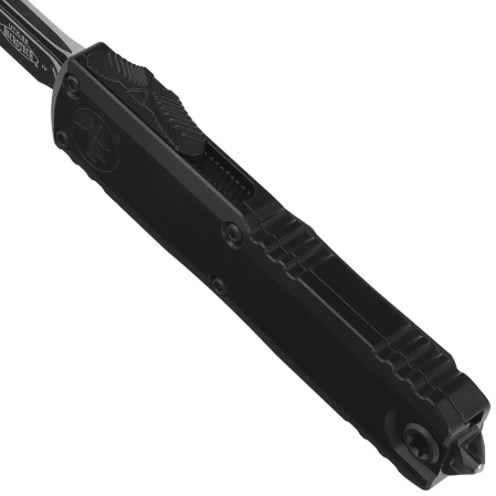 Nóż automatyczny OTF Microtech UTX-85 Gen IV T/E Black Aluminium, Black Tactical DLC M390MK by Tony Marfione (12334-1T)