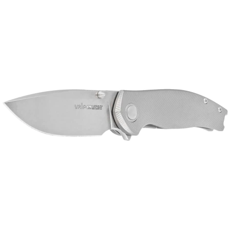 Viper Vale Gray Titanium, Stonewashed MagnaCut by Jesper Voxnæs Knife (V6006TI)