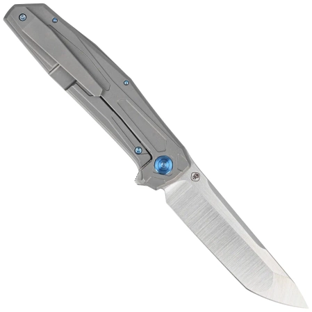 WE Knife Shadowfire Gray Titanium, Hand Polished Satin CPM 20CV by Rafal Brzeski (WE22035-2)