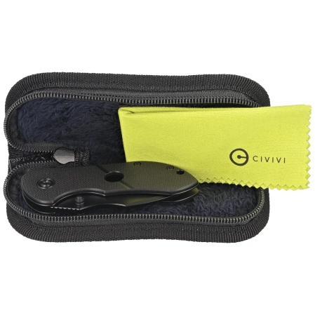 Civivi Gordo Knife Black G10, Black D2 by Peter Carey (C22018C-1)