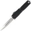 Microtech UTX-70 Gen IV D/E OTF Knife Black Aluminum, Stonewashed M390MK by Tony Marfione (11474-10)