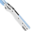 Nóż składany Microtech MSI S/E Cerakote White Tri-Grip Polymer, Sky Blue M390MK by Tony Marfione (210T-1PMCWH-Y7)