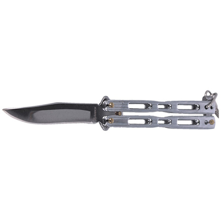 Nóż składany brelok motylek Martinez Albainox Balisong Chrome, Mirror Finish (02179-C)